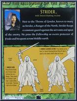Strider (Sword Slashing Action) from Lord of the Rings - Trilogy - Fellowship of the Ring - Series 1 manufactured by Toy Biz [Back]