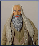 Saruman the White (Dark Brown Belt, Off-White Robes) from Lord of the Rings - Two Towers - Series 2 manufactured by Toy Biz [Loose]