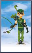 Alfred as Green Arrow from MAD Magazine - Just-Us-League of Stupid Heroes - 1998 manufactured by DC Direct [Loose]