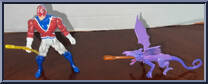 Captain Britain from Marvel - Modern Age manufactured by Toy Biz [Loose]