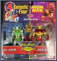 Iron Man vs. Dr. Doom from Marvel - Wal-Mart 2-Packs manufactured by Toy Biz [Front]