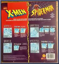 Sabretooth (with Wild Child) & Spider-Man (Spider Armor) from Marvel - Canadian 2-Pack - Series 1 manufactured by Toy Biz [Back]