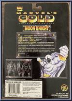 Moon Knight from Marvel - Gold manufactured by Toy Biz [Back]