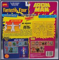 Mr. Fantastic & Iron Man (Hydro Armor) from Marvel - Wal-Mart 2-Packs manufactured by Toy Biz [Back]