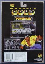Power Man from Marvel - Gold manufactured by Toy Biz [Back]