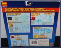 Wolverine (Savage Land) and Iron Man (Subterranean Armor) from Marvel - Canadian Team-Up manufactured by Toy Biz [Back]