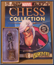 Black Cat from Marvel Chess Collection - Basic Series manufactured by Eaglemoss [Front]
