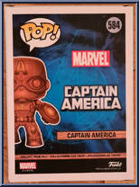 Captain America (Wood) (Special Edition) from Marvel - Marvel Universe Pop! manufactured by Funko [Back]