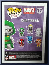 Dr. Doom (Black / White) from Marvel - Marvel Universe Pop! manufactured by Funko [Back]
