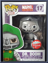 Dr. Doom (Black / White) from Marvel - Marvel Universe Pop! manufactured by Funko [Front]