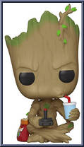 Groot (Gamer) (Sitting) from Marvel - Marvel Universe Pop! manufactured by Funko [Loose]