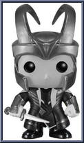 Loki (Black / White) (Helmet) Action Figure