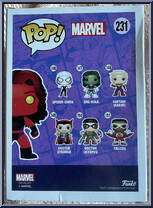 Red She-Hulk from Marvel - Marvel Universe Pop! manufactured by Funko [Back]