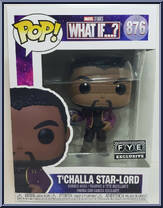 T'Challa Star-Lord from Marvel - What if…? Pop! manufactured by Funko [Front]