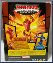 Iron Man from Marvel - Titanium Series (Die-Cast) manufactured by Galoob [Back]
