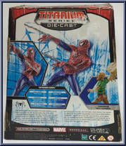 Spider-Man (Spider-Man 3) from Marvel - Titanium Series (Die-Cast) manufactured by Galoob [Back]
