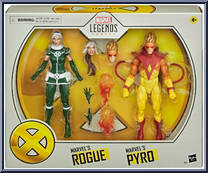 Rogue / Pyro (Comic Versions) from Marvel Legends - 20th Anniversary X-Men - 2-Packs manufactured by Hasbro [Front]