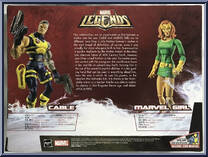 Cable / Marvel Girl from Marvel Legends - Exclusives manufactured by Hasbro [Back]