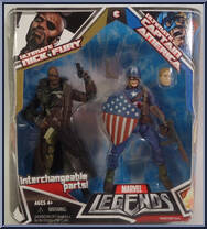 Ultimate Nick Fury / Ultimate Captain America from Marvel Legends - Twin Packs - Series 1 manufactured by Hasbro [Front]