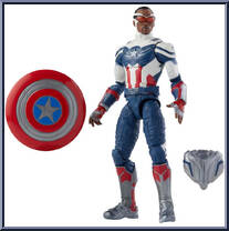 Captain America (Sam Wilson) from Marvel Legends - Infinite Series - Captain America Series manufactured by Hasbro [Loose]