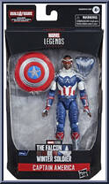 Captain America (Sam Wilson) from Marvel Legends - Infinite Series - Captain America Series manufactured by Hasbro [Front]