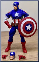 Captain America (Ultimate) from Marvel Legends - Infinite Series - Puff Adder Series manufactured by Hasbro [Loose]