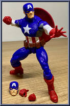 Captain America (Ultimate) from Marvel Legends - Infinite Series - Puff Adder Series manufactured by Hasbro [Loose]