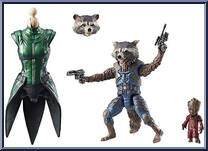 Rocket Raccoon (& Baby Groot) from Marvel Legends - Infinite Series - Mantis Series manufactured by Hasbro [Loose]