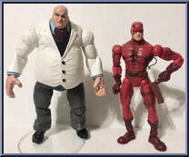 Kingpin (White Jacket) vs Daredevil (Masked) Action Figure