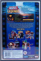Wolverine (Brown Costume) from Marvel Legends - Series  6 manufactured by Toy Biz [Back]