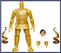 Iron Man (Model 01-Gold) from Marvel Legends - Vintage - Iron Man manufactured by Hasbro [Loose]