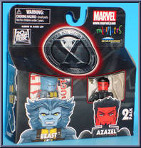 Beast / Azazel from Marvel Minimates - Toys R Us 2-Packs - X-Men: First Class manufactured by Diamond Select [Front]