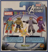 Black Bolt / Medusa from Marvel Minimates - Walgreens - Wave  6 manufactured by Diamond Select [Back]