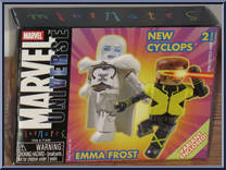 Emma Frost / New Cyclops from Marvel Minimates - Wave  9 manufactured by Diamond Select [Front]