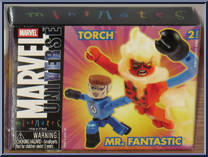Torch / Mr. Fantastic from Marvel Minimates - Wave  8 manufactured by Diamond Select [Front]