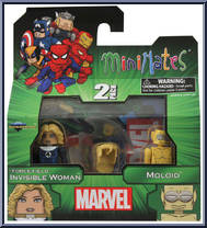 Force Field Invisible Woman / Moloid from Marvel Minimates - Wave 48 - Fantastic Four manufactured by Diamond Select [Front]