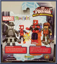 Spider-Man Noir / Itsy Bitsy Spider-Man from Marvel Minimates - Walgreens - Wave  3 manufactured by Diamond Select [Back]