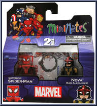 Superior Spider-Man / Nova (Sam Alexander) from Marvel Minimates - Wave 51 - Marvel Now! manufactured by Diamond Select [Front]