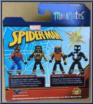 Symbiote Spider-Man / Hobgoblin from Marvel Minimates - Walgreens - Wave  9 manufactured by Diamond Select [Back]