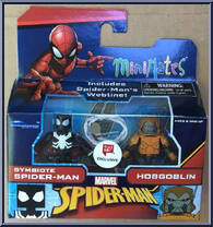 Symbiote Spider-Man / Hobgoblin from Marvel Minimates - Walgreens - Wave  9 manufactured by Diamond Select [Front]