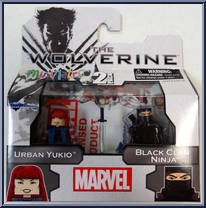 Urban Yukio / Black Clan Ninja from Marvel Minimates - Wave 52 - Wolverine Movie manufactured by Diamond Select [Front]