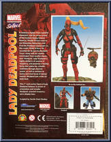 Lady Deadpool from Marvel Select - Basic Series manufactured by Diamond Select [Back]