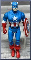 Captain America (Shield Launcher) from Marvel - Super Heroes - Series 1 manufactured by Toy Biz [Loose]