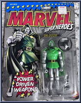 Dr. Doom (Rotating Power Driven Weapons) from Marvel - Super Heroes - Series 1 manufactured by Toy Biz [Front]