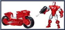 Iron Man (with Hotshot Hot Rod) from Marvel Super Hero Mashers - Vehicles manufactured by Hasbro [Loose]