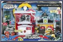 Bank Heist Battleground from Marvel Super Hero Squad - Spider-Man Playsets manufactured by Hasbro [Front]