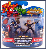Ultimate Captain America & Black Widow from Marvel Super Hero Squad - Series 13 manufactured by Hasbro [Front]