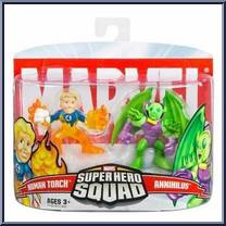 Human Torch & Annihilus from Marvel Super Hero Squad - Series  5 manufactured by Hasbro [Front]