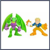Human Torch & Annihilus from Marvel Super Hero Squad - Series  5 manufactured by Hasbro [Loose]