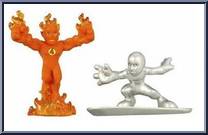Human Torch & Silver Surfer from Marvel Super Hero Squad - Series  3 manufactured by Hasbro [Loose]